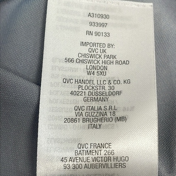 NWOT Bob Mackie Wearable Art Gray Floral Blouse Short Sleeve Kaftan M - Picture 12 of 12